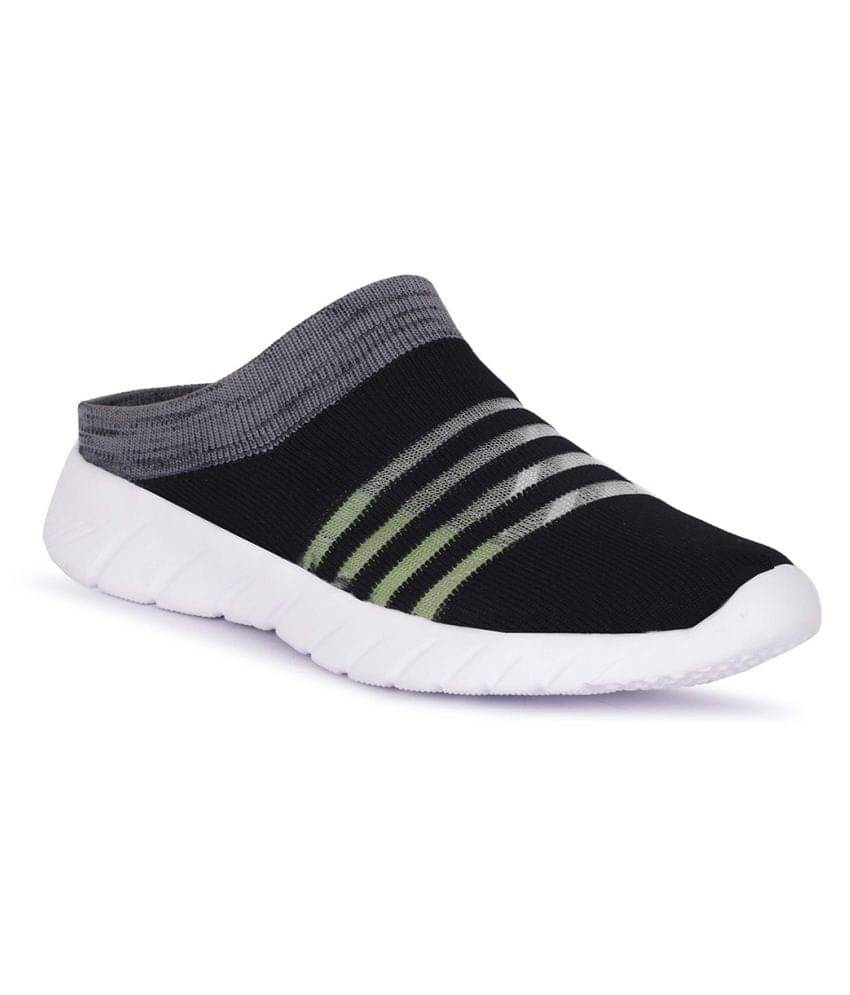     			Aadi Mules Black Casual Shoes