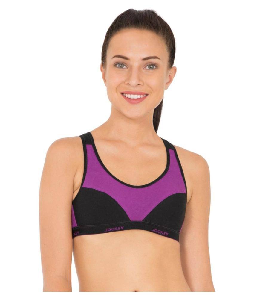 Jockey Cotton Racerback bra - Purple Single Jockey Cotton Racerback bra - Purple Single