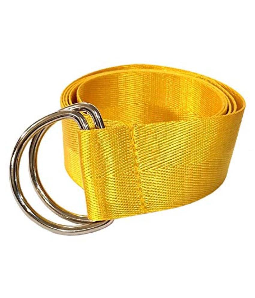     			Livosorb Yellow Nylon Casual Belt