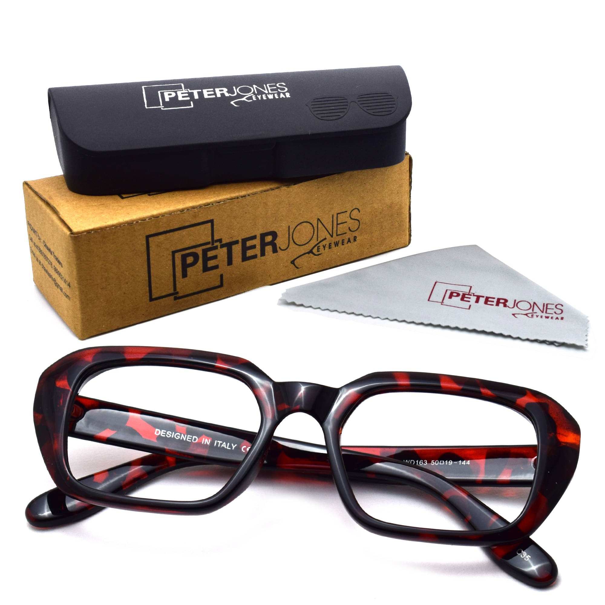 Peter Jones Turquoise Square Spectacle Frame AG163DA Peter Jones Turquoise Square Spectacle Frame AG163DA