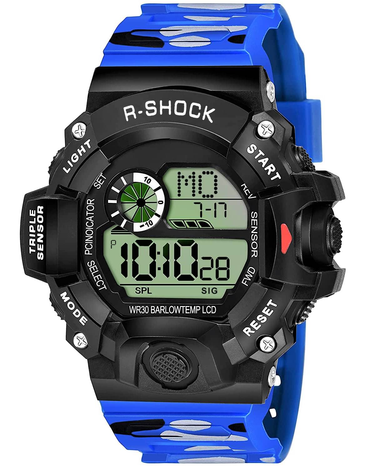     			Redux - Blue Resin Digital Men's Watch