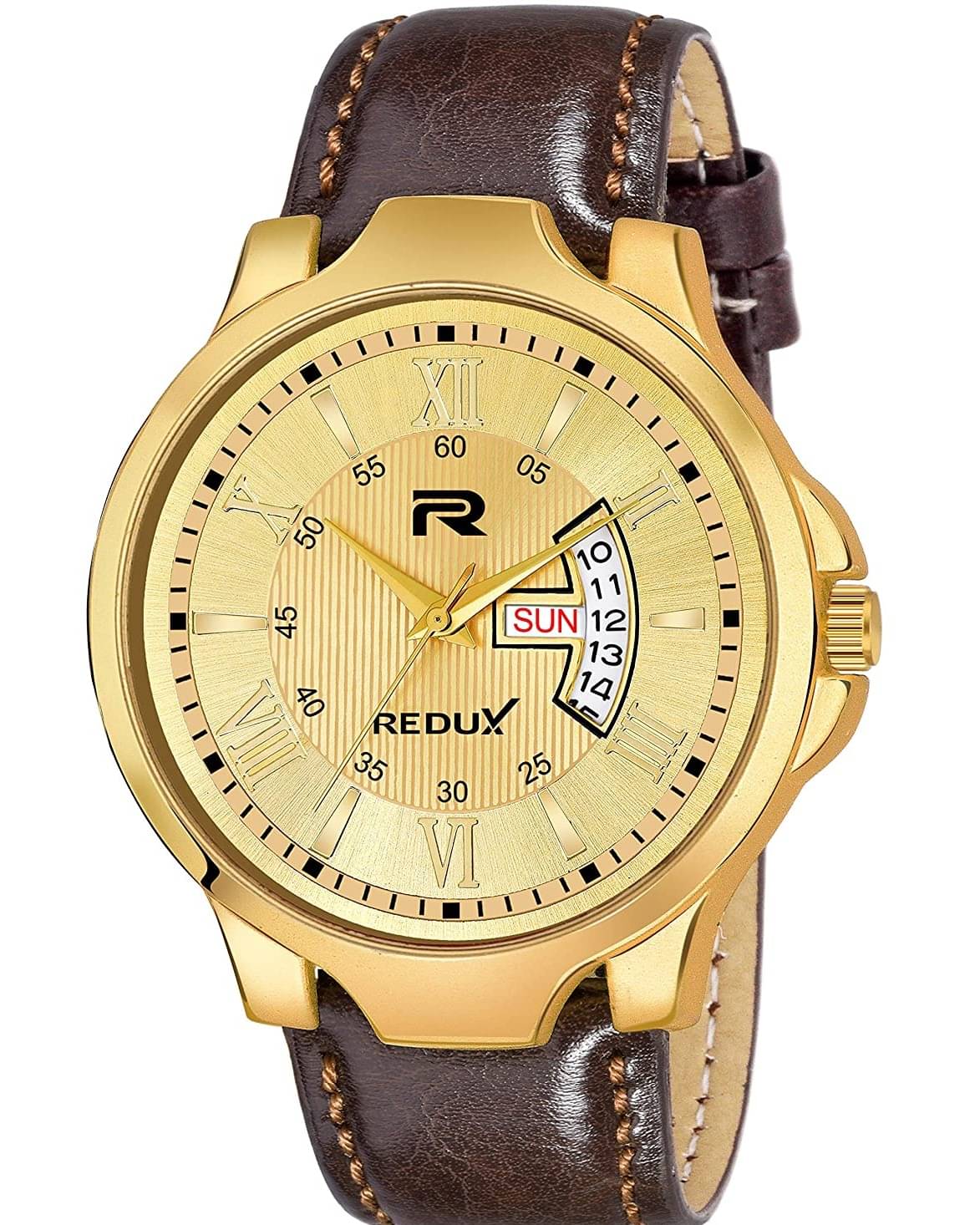     			Redux - Brown Leather Analog Men's Watch