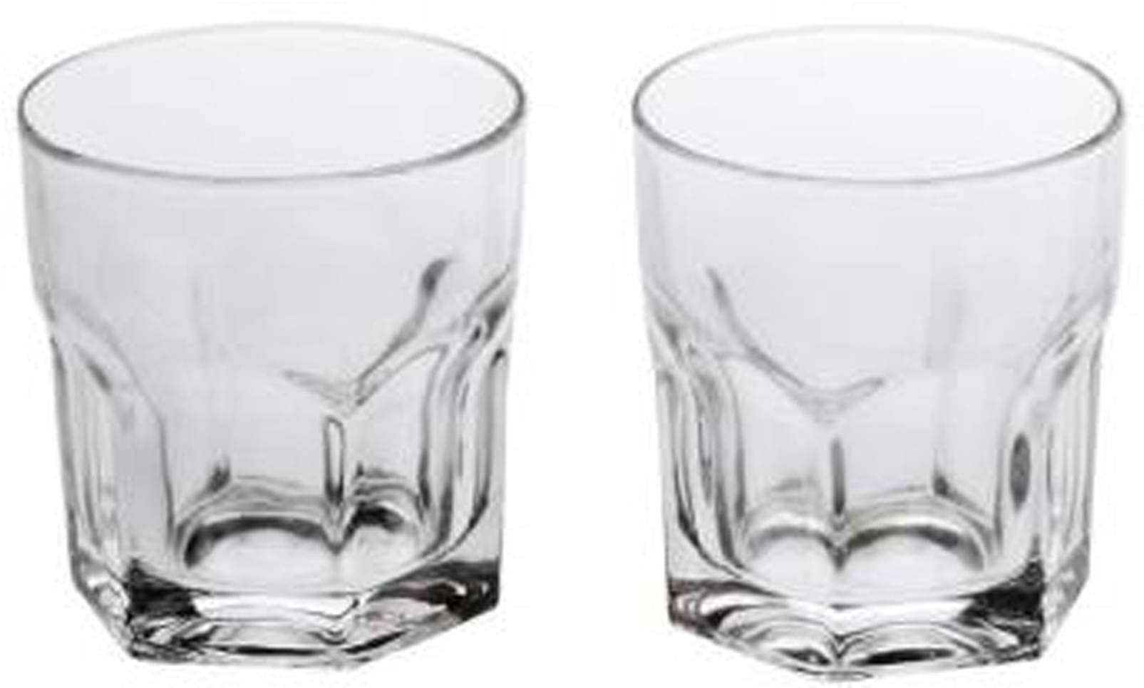     			Afast Glass Whisky Glasses, Clear, Pack Of 2, 250 ml