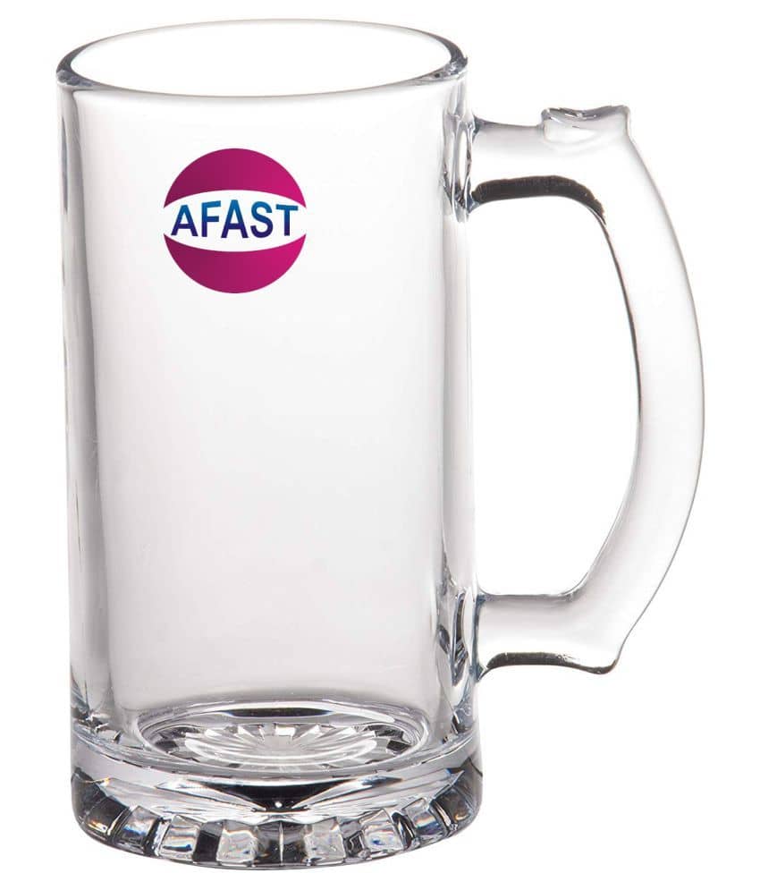 Afast Glass Beer Glass, Transparent, Pack Of 1, 500 ml