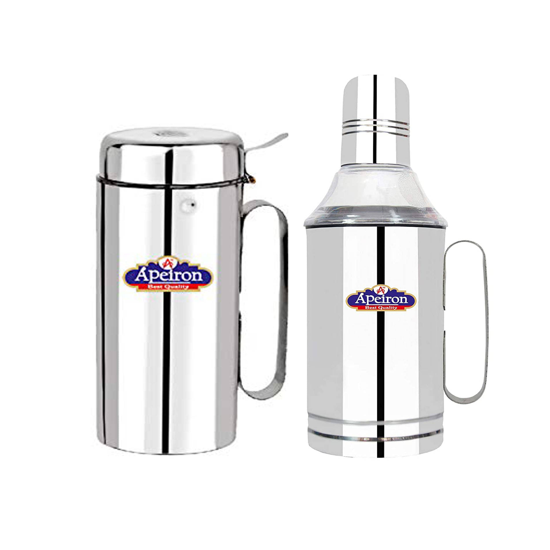APEIRON M100 & 1000ML Nozzle Steel Oil Container/Dispenser Set of 2 1000 mL APEIRON M100 & 1000ML Nozzle Steel Oil Container/Dispenser Set of 2 1000 mL