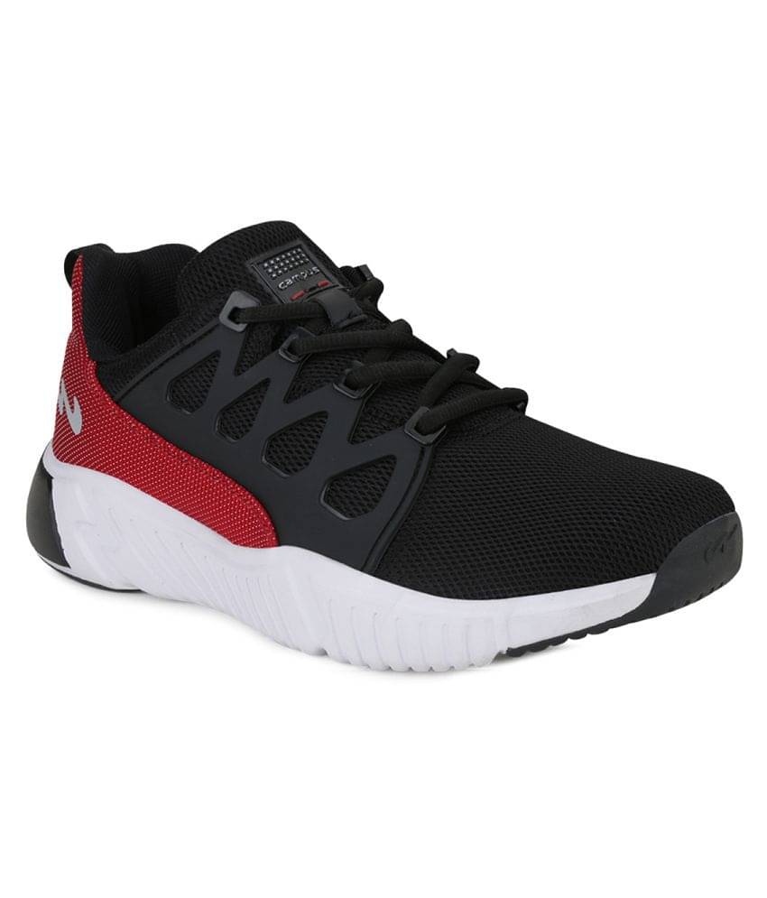     			Campus BARLEY Black  Men's Sports Running Shoes