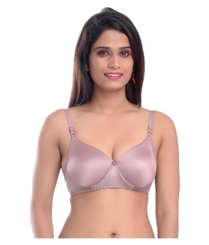 Elina Lycra Women's Everyday Bra ( Brown ) Elina Lycra Women's Everyday Bra ( Brown )