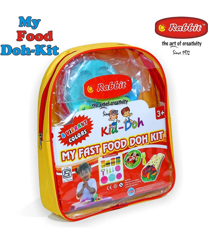 MY FAST FOOD DOH KIT| Creative Kit for Kids| Pack includes 8 colorful doh boxes| Play Dough Clay Set| DIY Toys| Safe & Non-Sticky| DIY Colorful Doh| Play Dough Set for Kids Boys Girls| Play Doh Kit for Kids with moulds| Dough KitRecommended 3+ age group - Toys and Games | Buy online on ZillyBuy