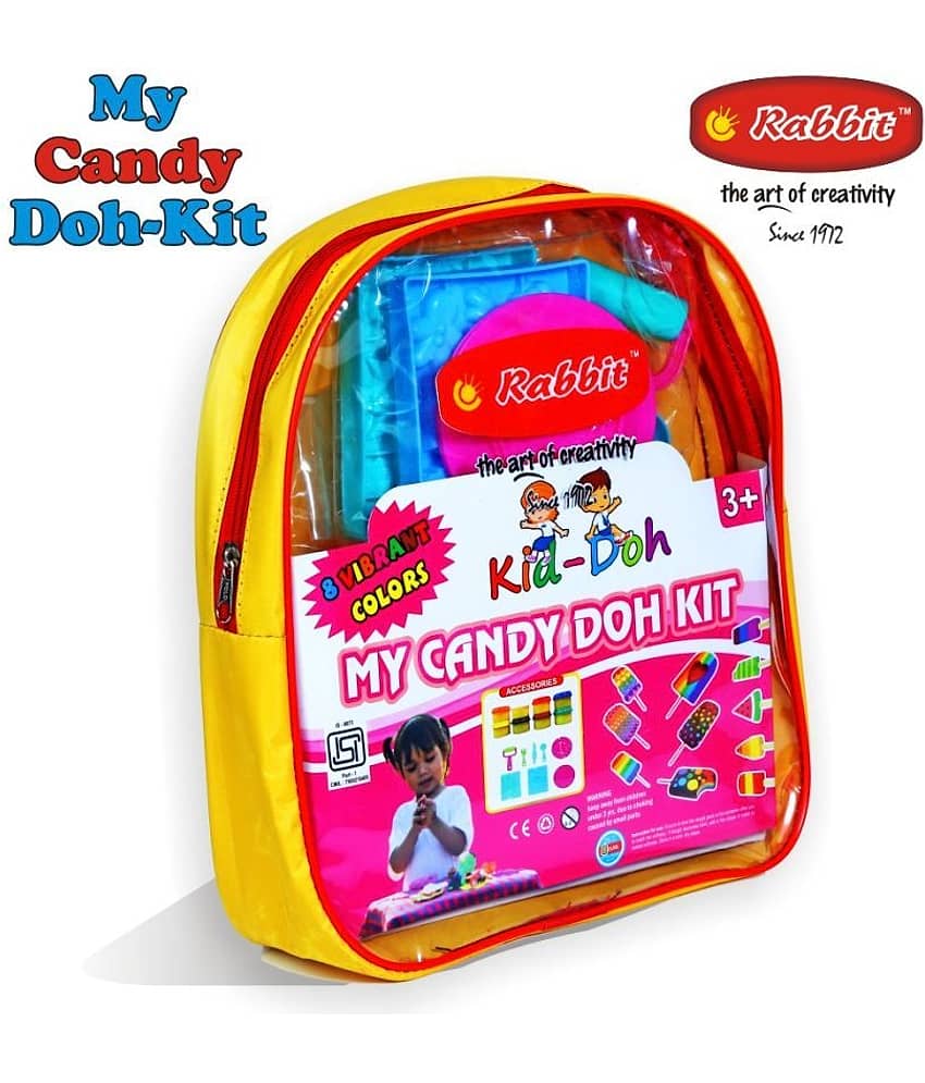 My Candy Doh Kit| Kit includes 8 colorful dough+ 2 moulds+1 Knife + 1 Roller + 1 Fork + 1 Spoon + 2 Dishes + 1 Table Top|Safe & Non-Sticky|Play Doh Kit for Kids Girls|Play Doh Clay Set| Play Doh set with Shapes|Creative Kit for Kids|DIY Kits| - Toys and Games | Buy online on ZillyBuy