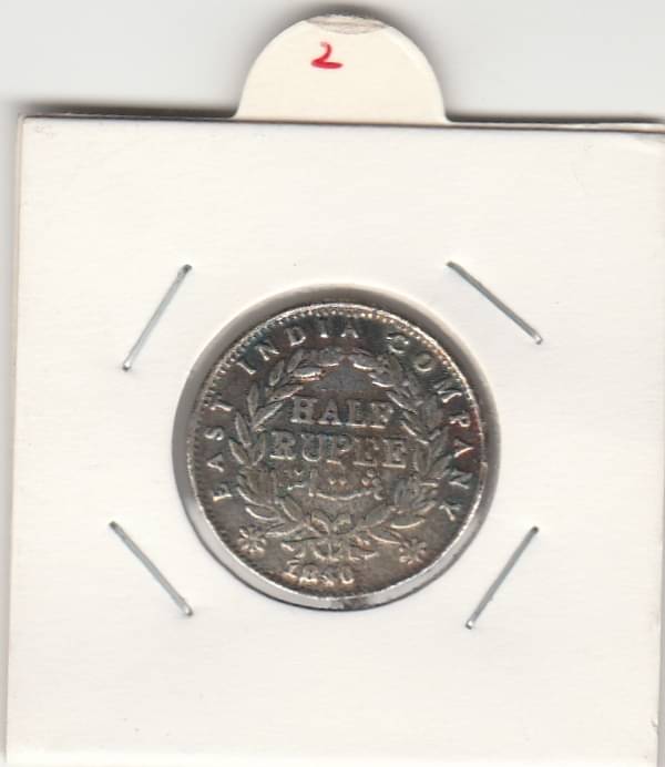     			NUMISMATTICALLY RARE AND COLLECTIBLE  HALF RUPEE EAST INDIA COMPANY, VICT. QUEENN-1840 IN EXTRA FINE CONDITION  SILVER C01N. WIGHT-5GRAMS.CHECK PICTURE CAREFULLY AND THEN ORDER ,PLEASE DONT PLACE FAKE ORDER.