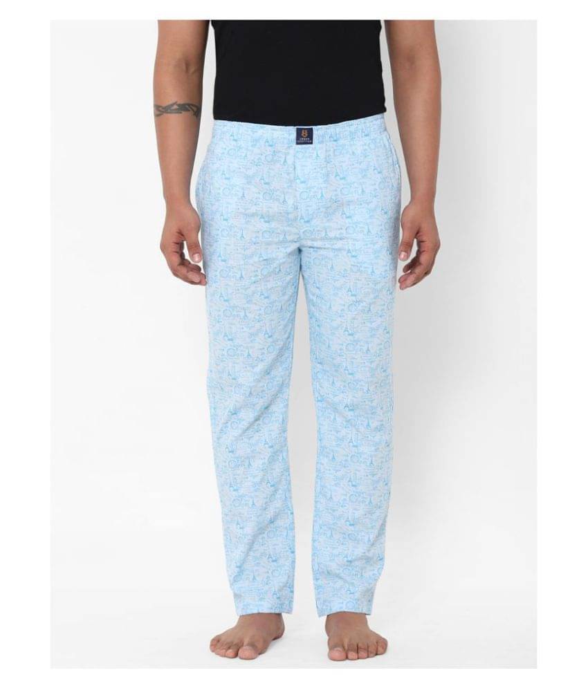     			URBAN SCOTTISH Pack of 1 Pyjama For Men's ( Blue )