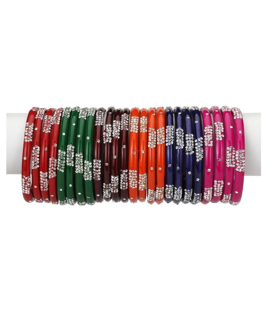 Afast Designer Matching Color Fashionable Bangle Set Combo Hand Decorative Set Of 24 Afast Designer Matching Color Fashionable Bangle Set Combo Hand Decorative Set Of 24