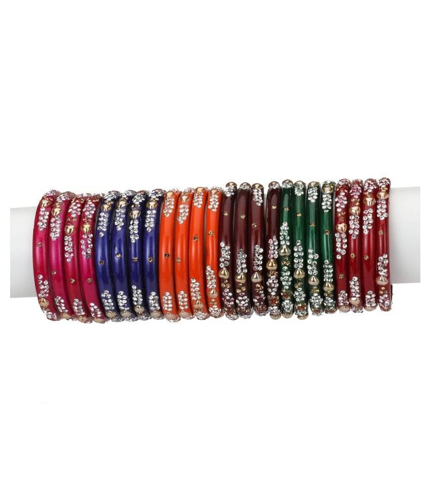 Afast Designer Matching Color Fashionable Bangle Set Combo Hand Decorative Set Of 24 Afast Designer Matching Color Fashionable Bangle Set Combo Hand Decorative Set Of 24