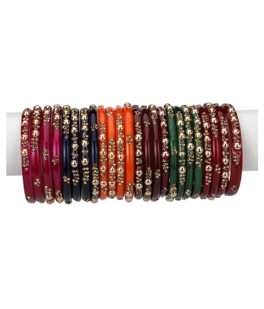 Afast Designer Matching Color Fashionable Bangle Set Combo Hand Decorative Set Of 24 Afast Designer Matching Color Fashionable Bangle Set Combo Hand Decorative Set Of 24