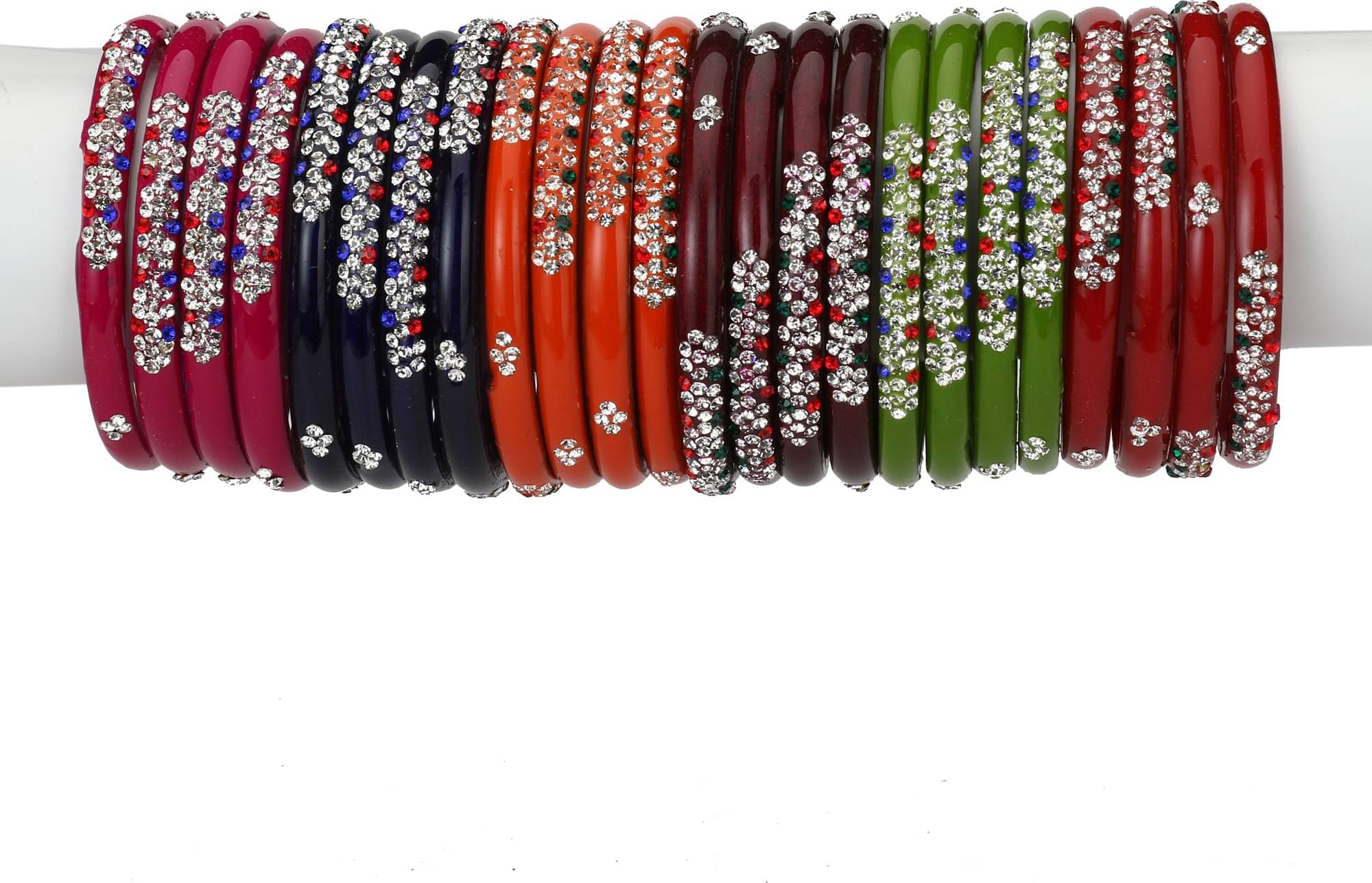 Afast Designer Matching Color Fashionable Bangle Set Combo Hand Decorative Set Of 24 Afast Designer Matching Color Fashionable Bangle Set Combo Hand Decorative Set Of 24