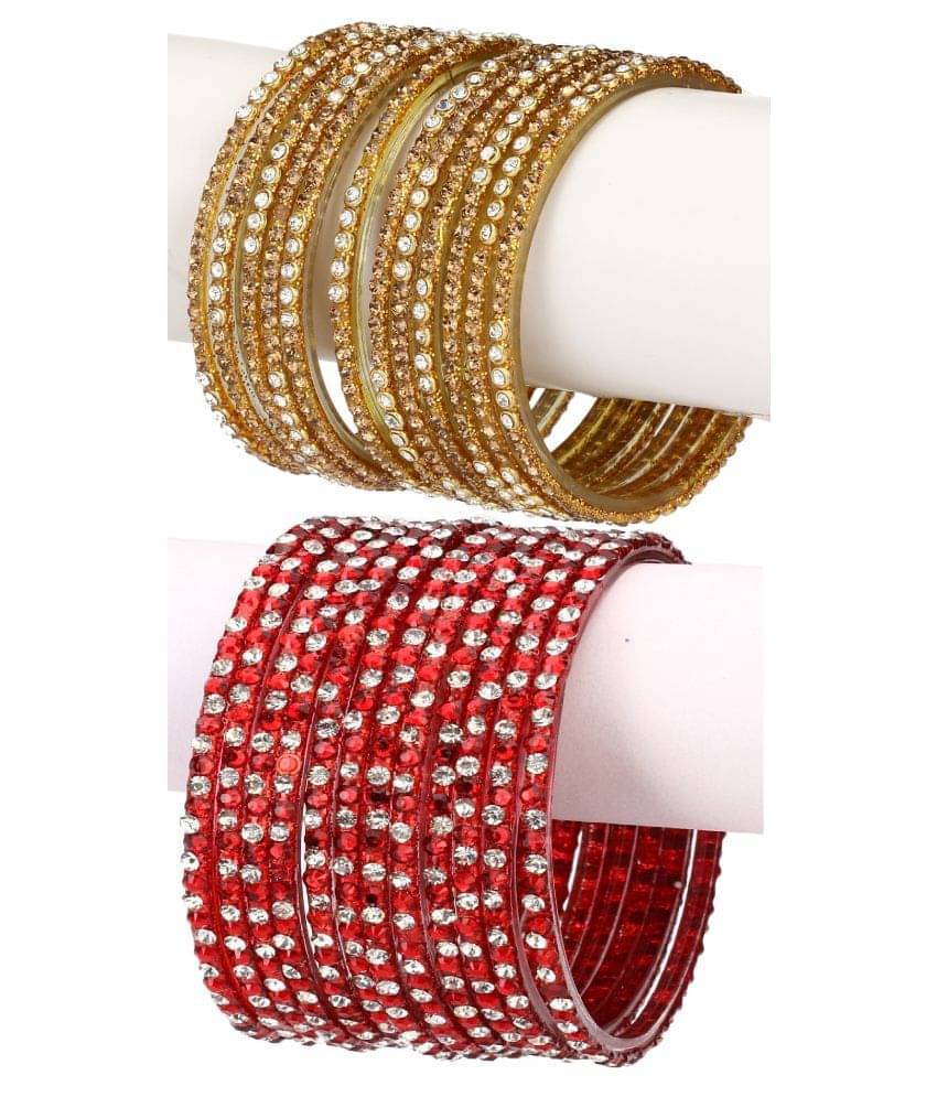     			Afast Designer Wedding Fancy Glass Bangle Set For Party, Marriage, Function And Daily Use