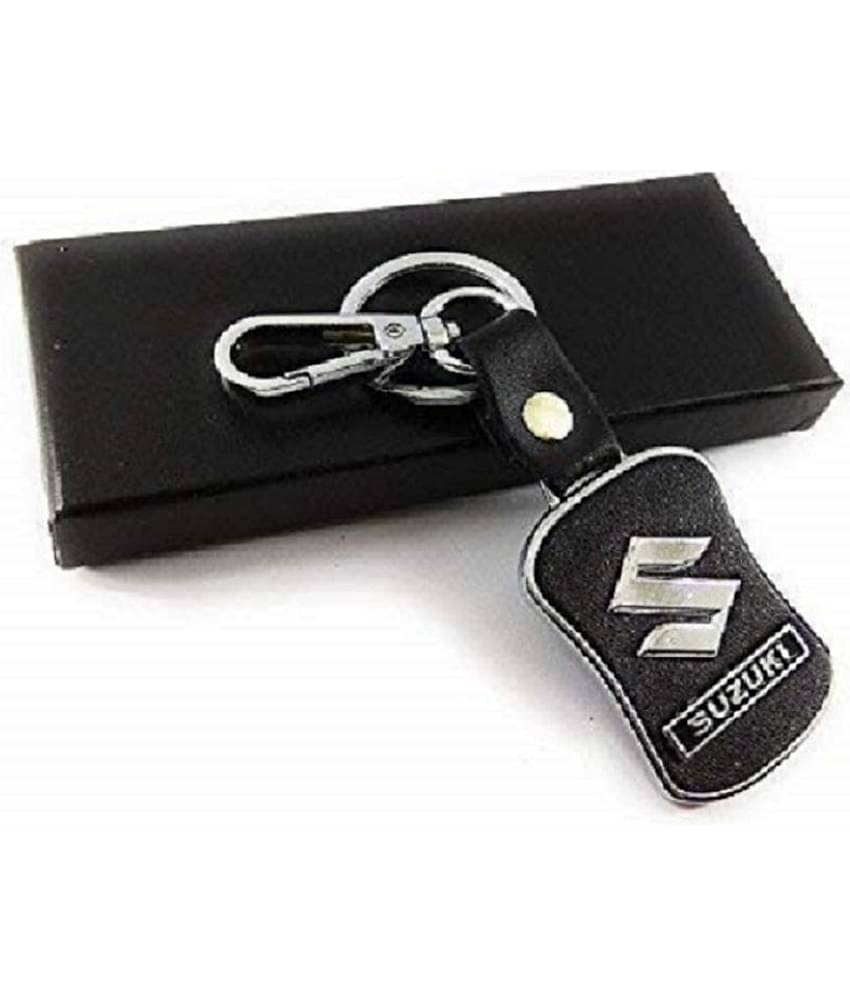 Americ Style Combo offer of Suzuki Leather with Alphabet 'A' Keychains