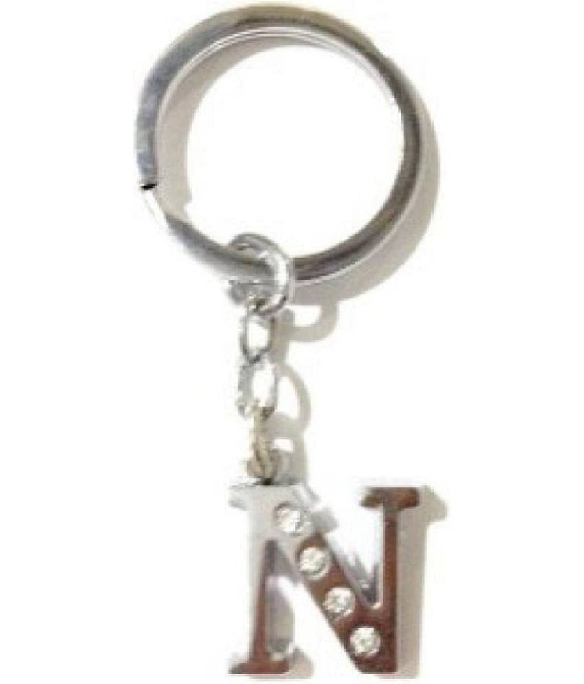 Americ Style Combo offer of Alphabet ''A & N'' Metal Keychains (Pack of 2)