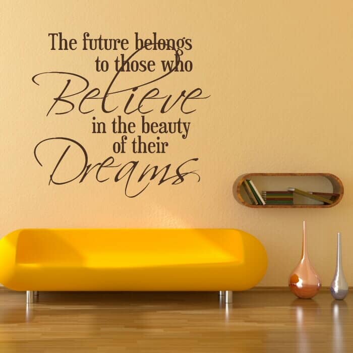 Asmi Collection Motivational Quotes Wall Sticker ( 60 x 60 cms )