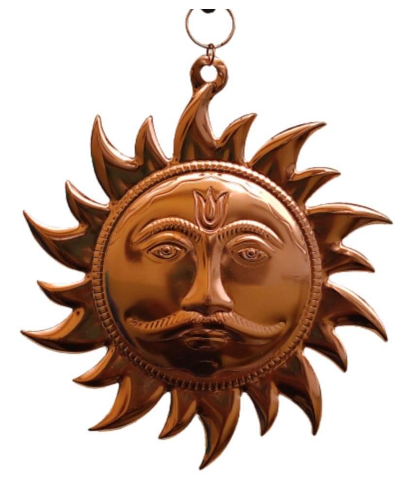 KAKUMANU Home Vastu Sun Surya Copper(Medium) Door Hanging Brown - Pack of 1 KAKUMANU Home Vastu Sun Surya Copper(Medium) Door Hanging Brown - Pack of 1