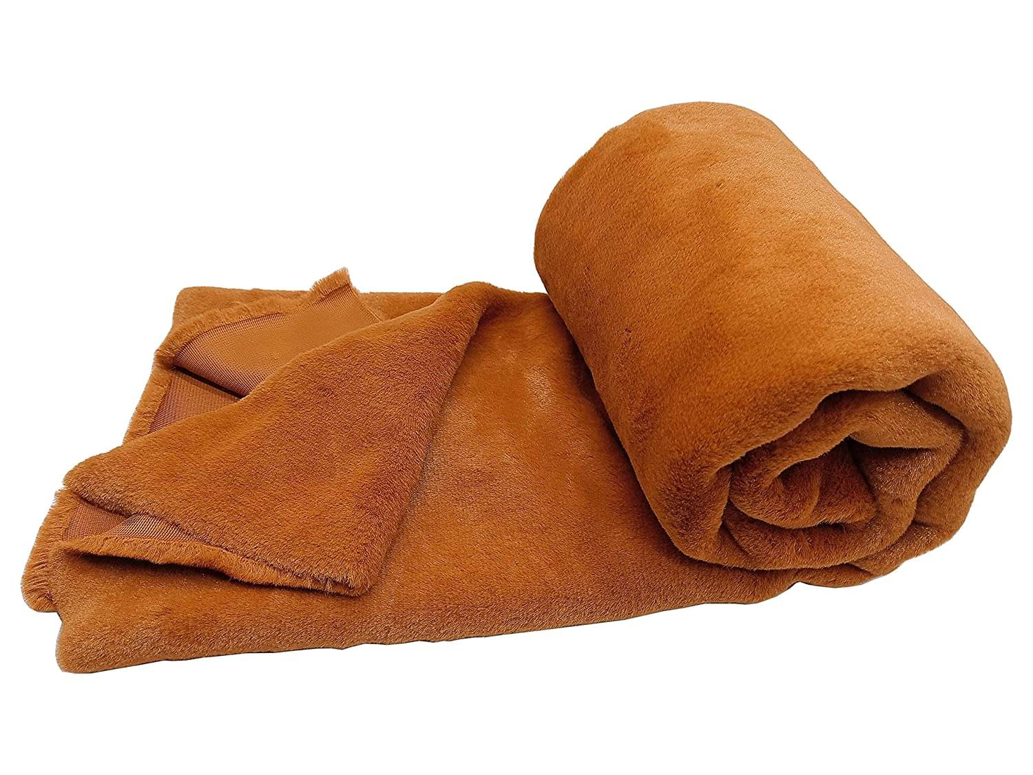     			PRANSUNITA Super Soft Rabbit Carpet Fur Cloth, Size 38" x 32", Hair Length 2 cm, Used for Dresses, Home Furnishing, Soft Toys Making, and Jackets Etc, Color - Golden Brown
