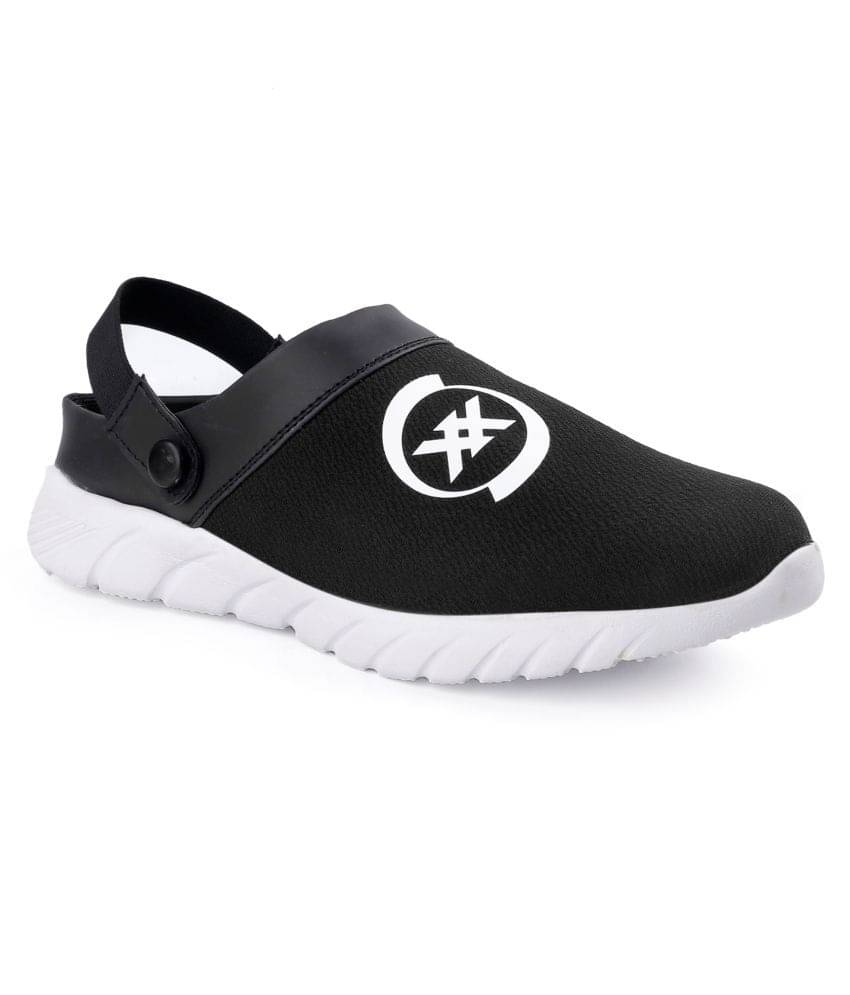     			YUVRATO BAXI Black Mesh/Textile Sandals