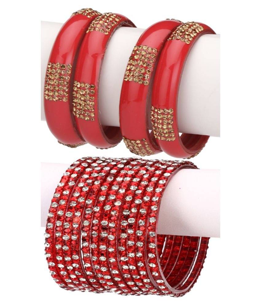     			Afast Designer Wedding Fancy Glass Bangle Set For Party, Marriage, Function And Daily Use