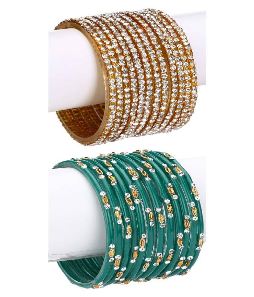     			Afast Designer Wedding Fancy Glass Bangle Set For Party, Marriage, Function And Daily Use