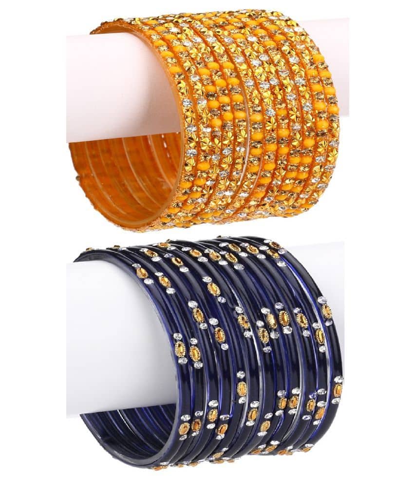 Afast Designer Wedding Fancy Glass Bangle Set For Party, Marriage, Function And Daily Use - Bangles & Bracelets | Buy online on ZillyBuy