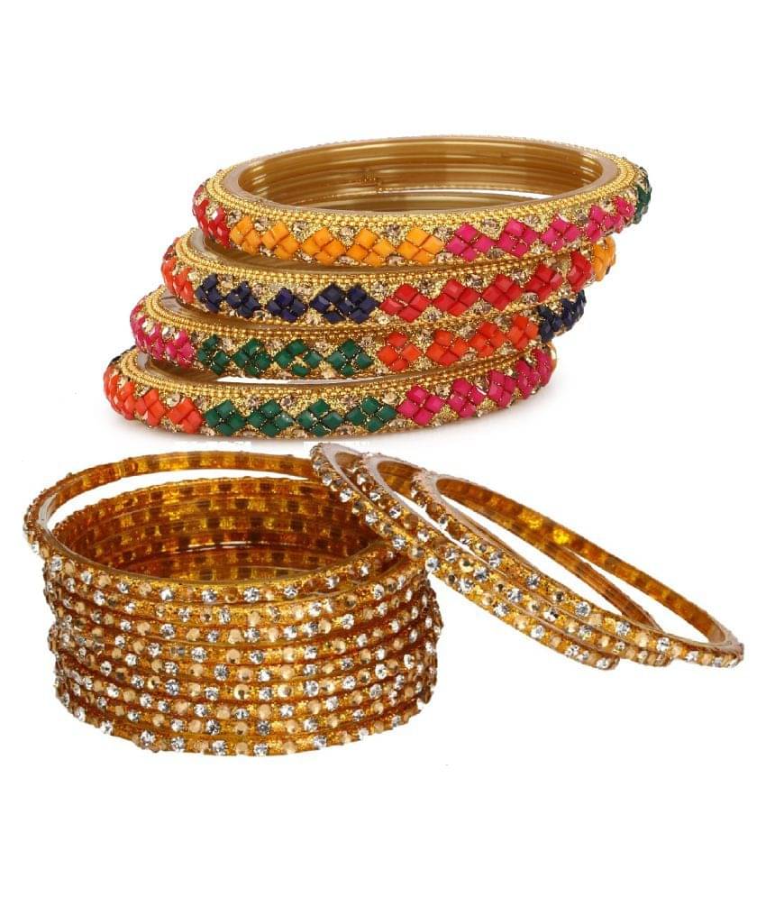     			Afast Designer Wedding Fancy Glass Bangle Set For Party, Marriage, Function And Daily Use