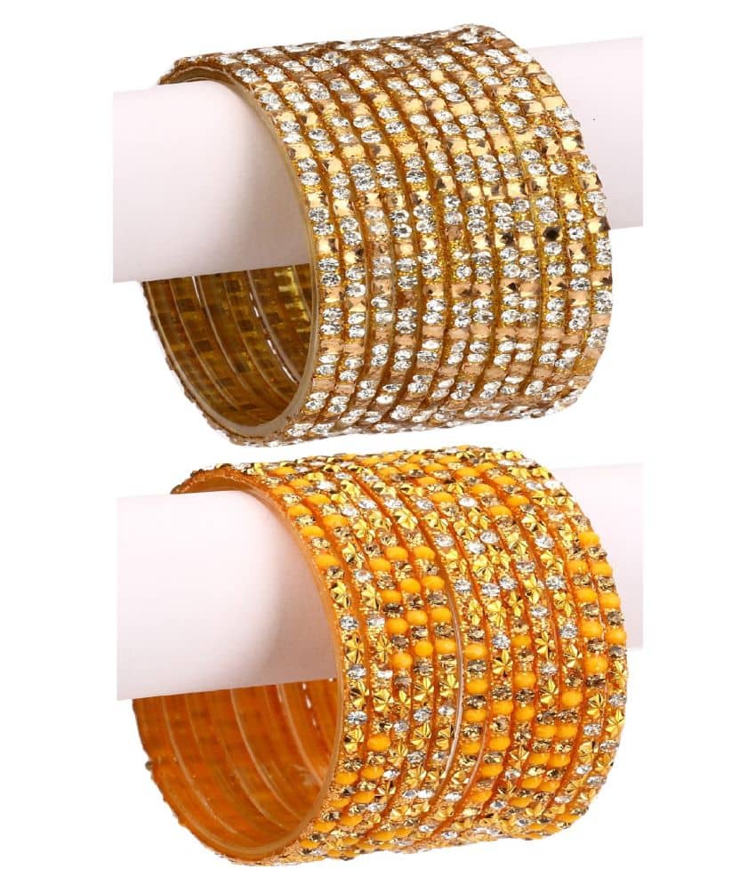 Afast Designer Wedding Fancy Glass Bangle Set For Party, Marriage, Function And Daily Use - Bangles & Bracelets | Buy online on ZillyBuy