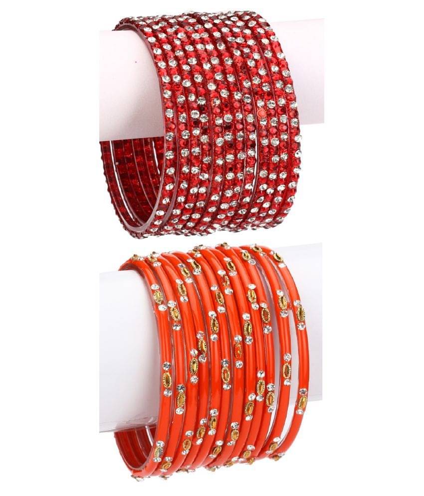     			Afast Designer Wedding Fancy Glass Bangle Set For Party, Marriage, Function And Daily Use