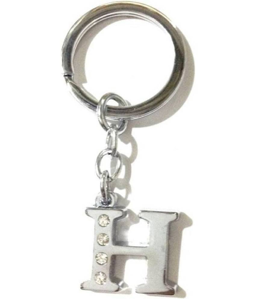 Americ Style Combo offer of Alphabet ''A & H'' Metal Keychains (Pack of 2)