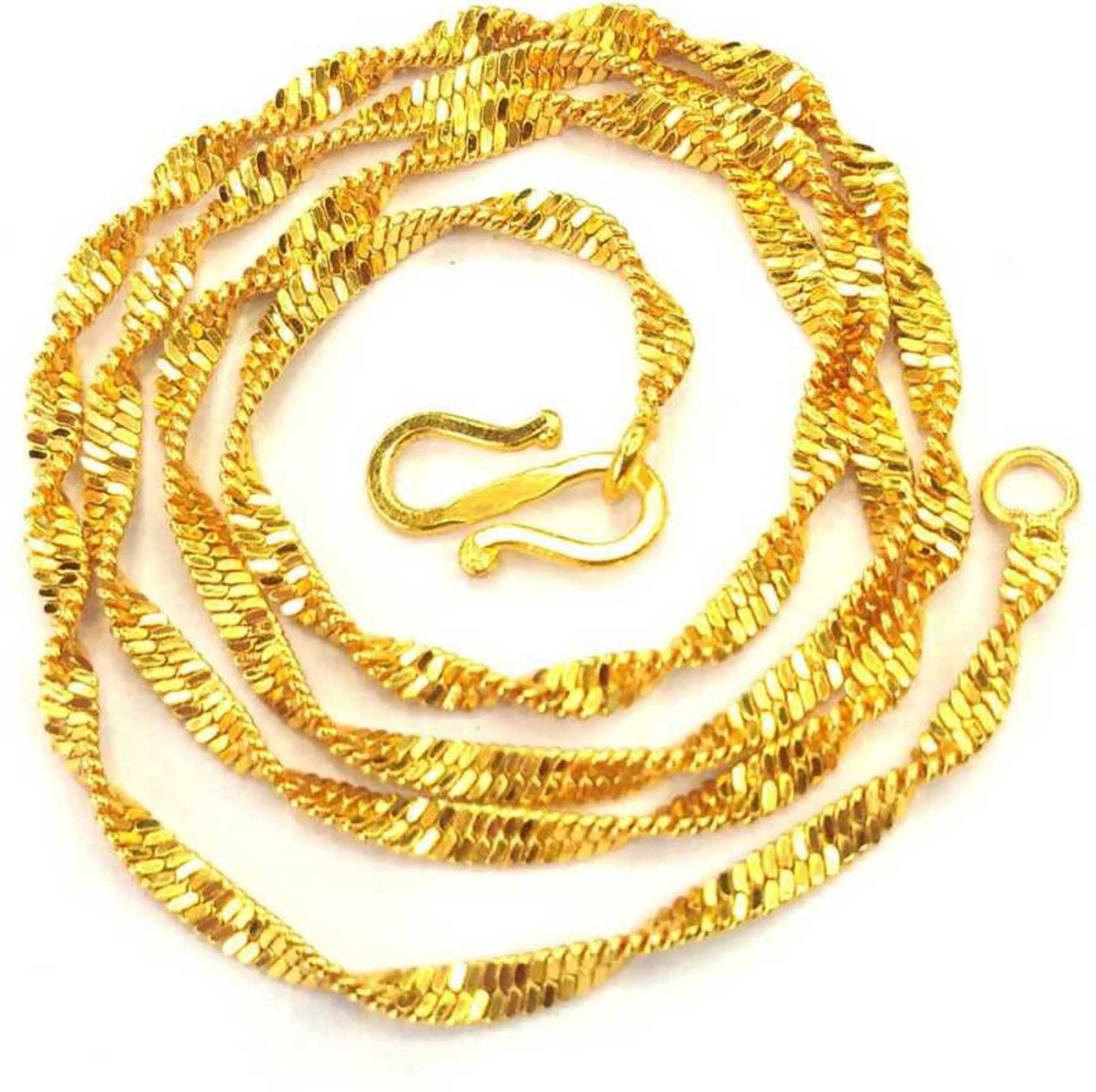 Jewar Mandi Gold Plated Chain ( Set of 1 )