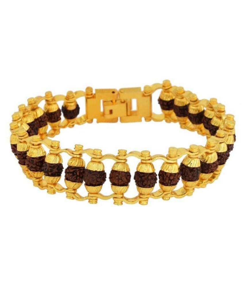     			Rudraksh Gold Plated Bracelet (Pack of 1)