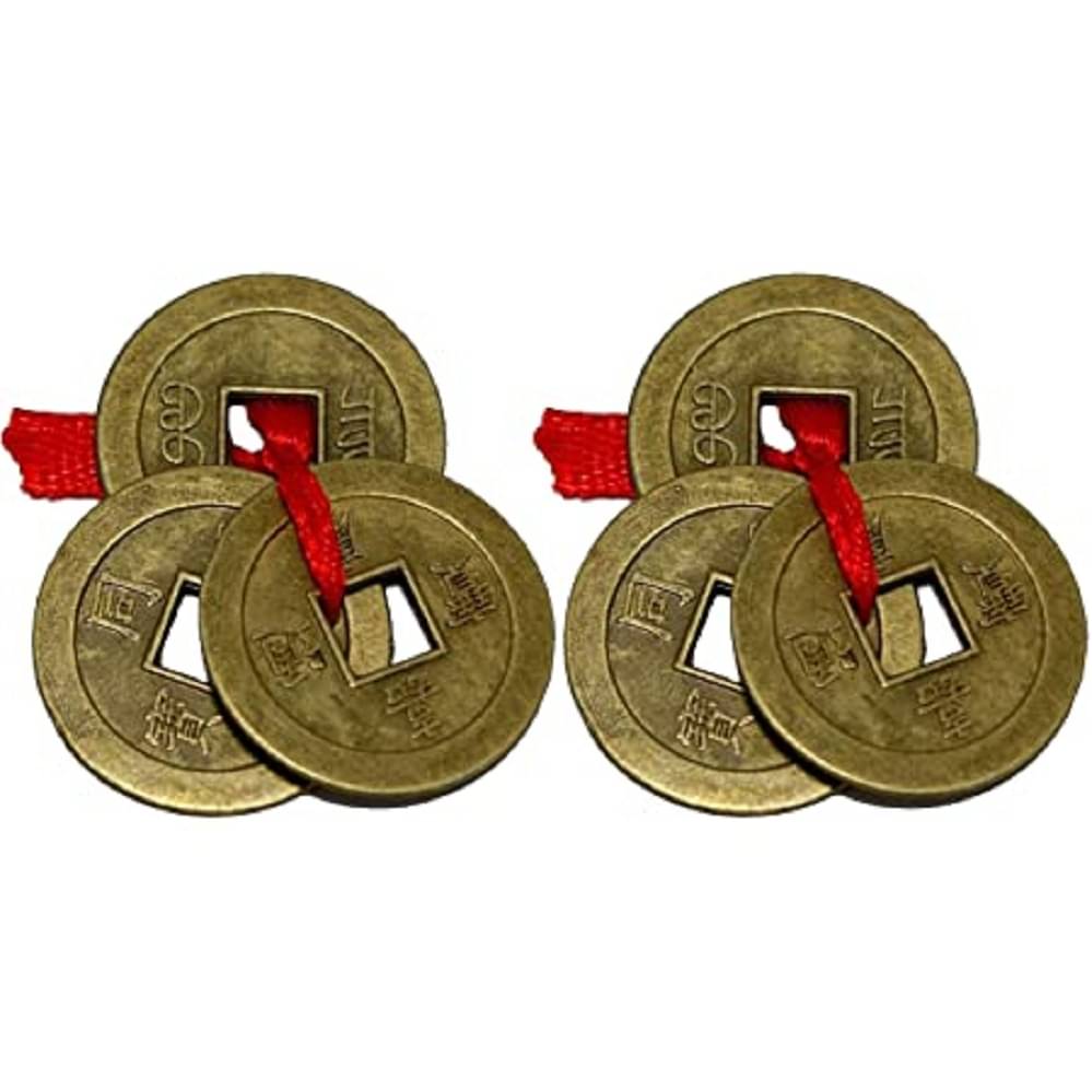     			PAYSTORE Three Lucky Coin-Set of 2 | Feng Shui | for Positive Energy, Gift Item, Good Luck, Prosperity & Success- Set of 2