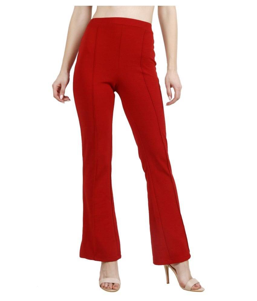     			POPWINGS Polyester Casual Pants - Single