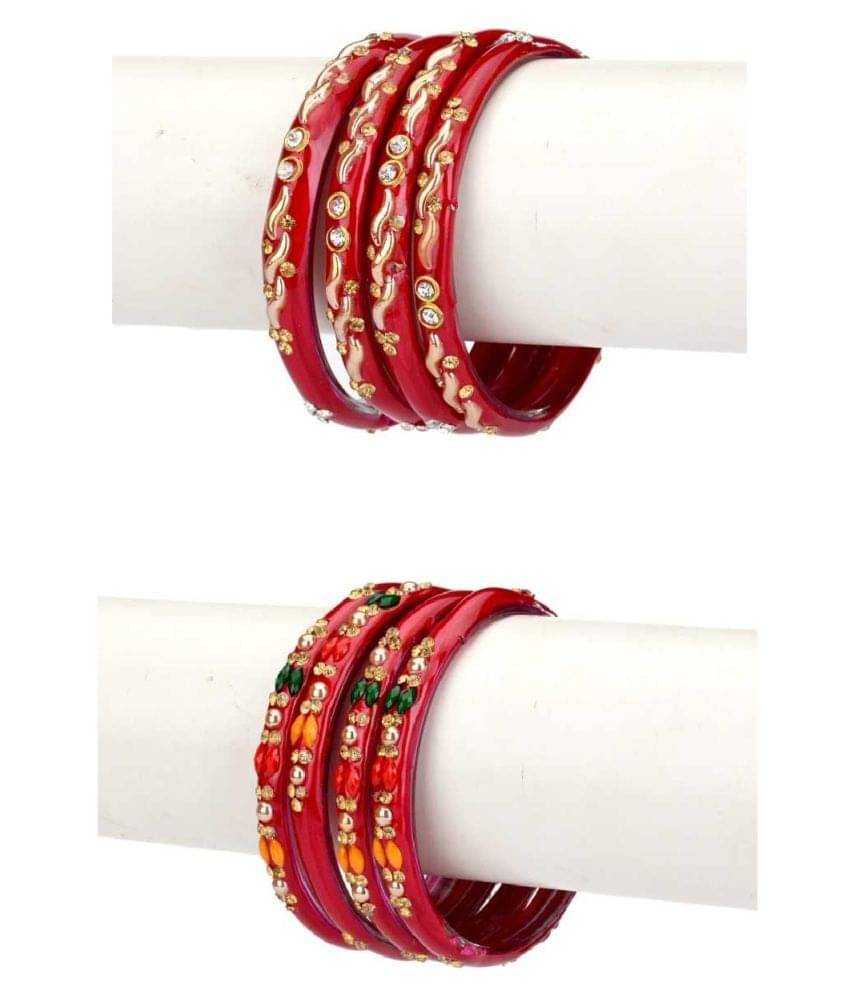 Afast Designer Colorful Combo Of 2 Bangle/Kada Set, For Party And Daily Use Afast Designer Colorful Combo Of 2 Bangle/Kada Set, For Party And Daily Use