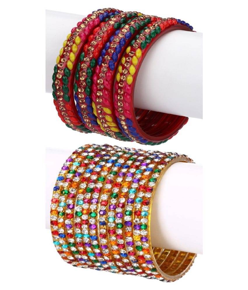     			Afast Designer Wedding Fancy Glass Bangle Set For Party, Marriage, Function And Daily Use