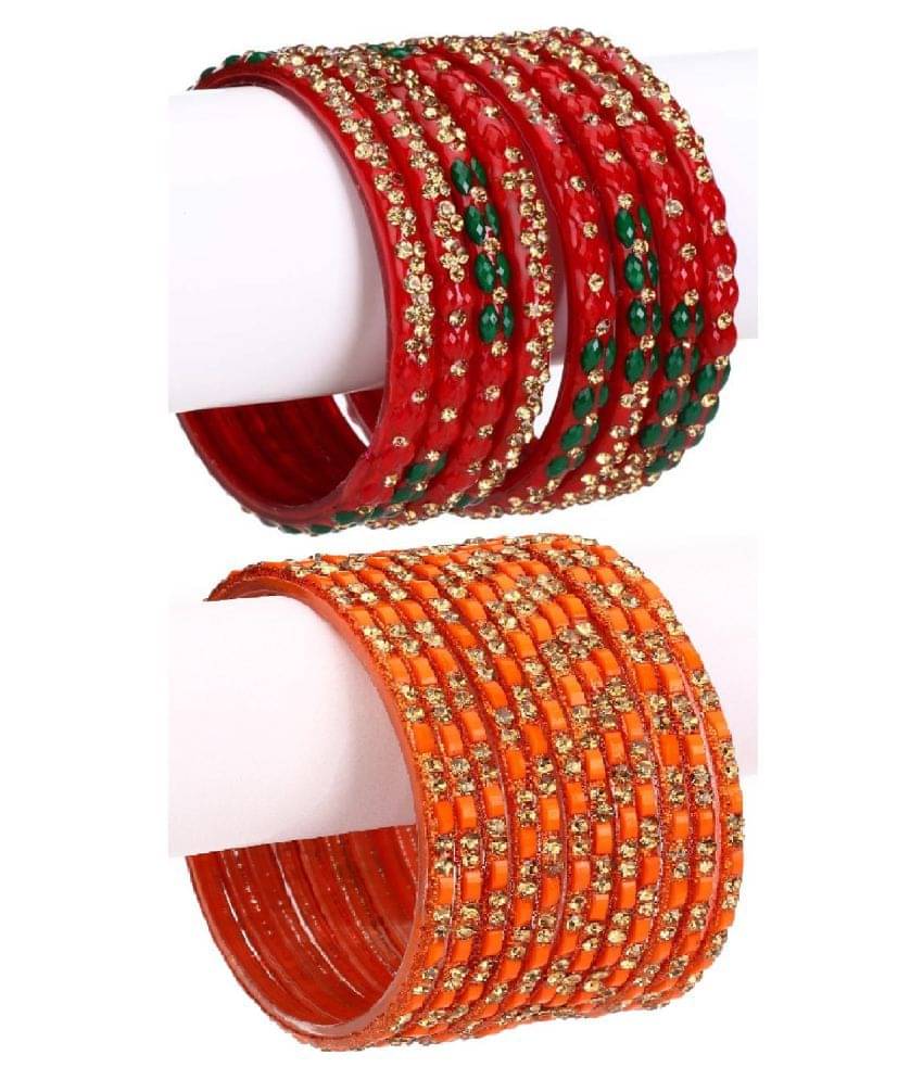 Afast Designer Wedding Fancy Glass Bangle Set For Party, Marriage, Function And Daily Use     			Afast Designer Wedding Fancy Glass Bangle Set For Party, Marriage, Function And Daily Use