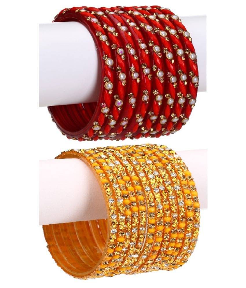 Afast Designer Wedding Fancy Glass Bangle Set For Party, Marriage, Function And Daily Use     			Afast Designer Wedding Fancy Glass Bangle Set For Party, Marriage, Function And Daily Use