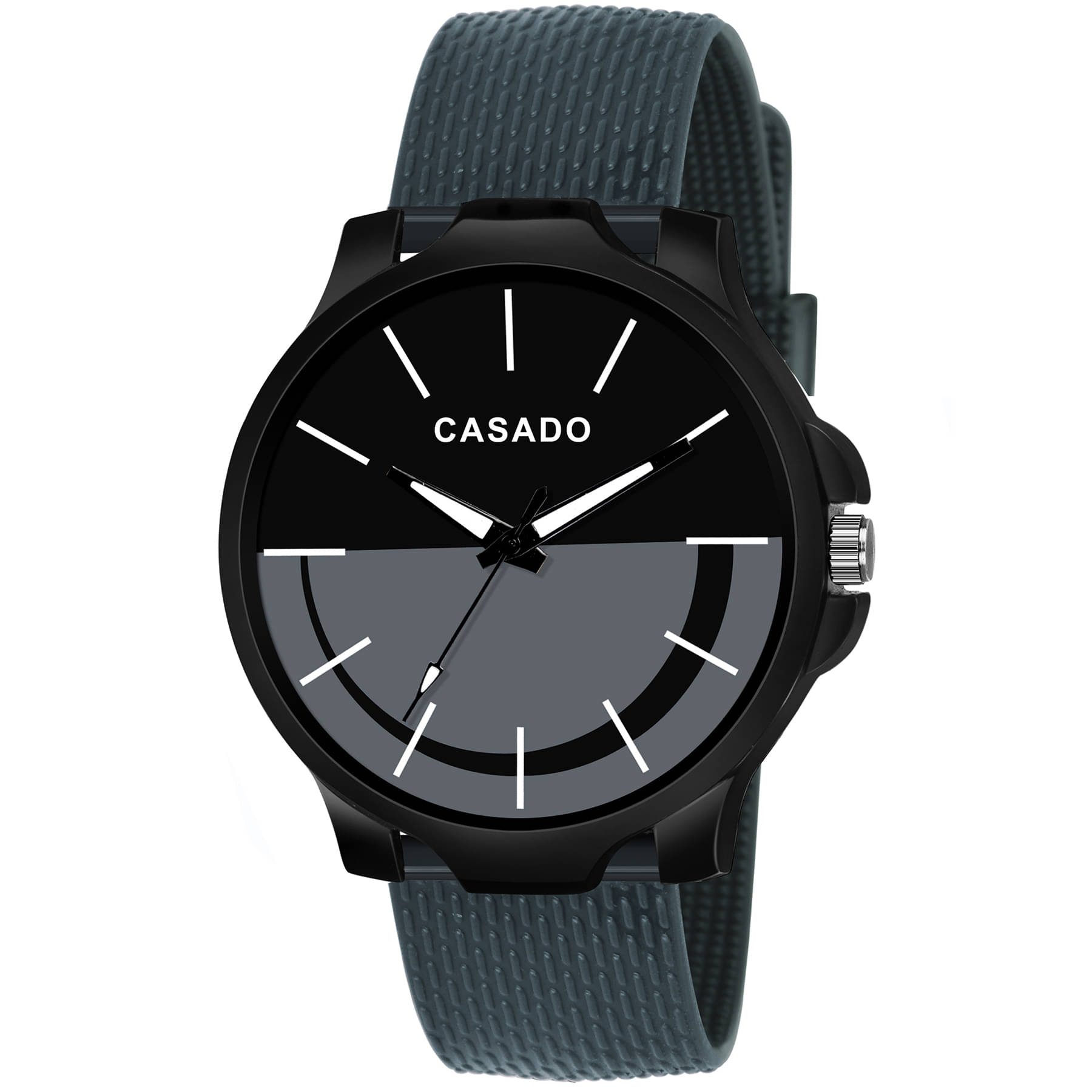     			CASADO CSD-385-BLACK-GREY Silicon Analog Men's Watch
