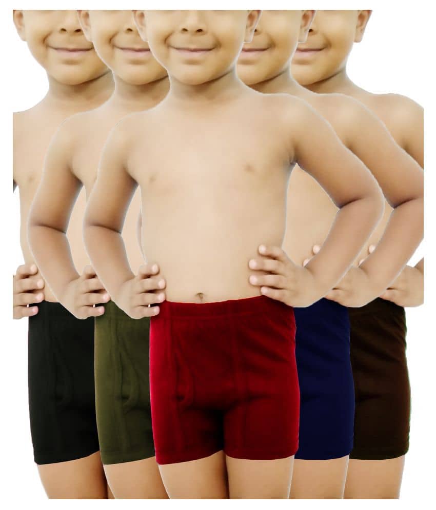 HAP Pack of 5 Boys Cotton Boxers ( Multi Color ) - Nightwear & Loungewear | Buy online on ZillyBuy