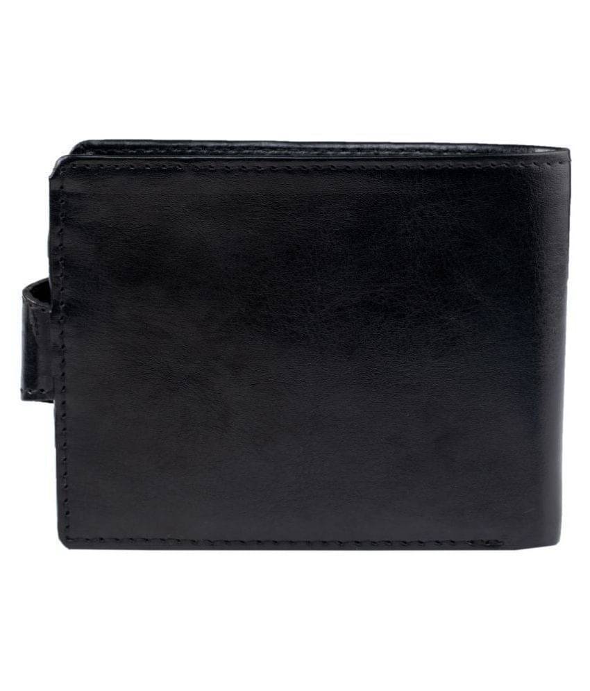     			Keviv Leather Black Casual Regular Wallet