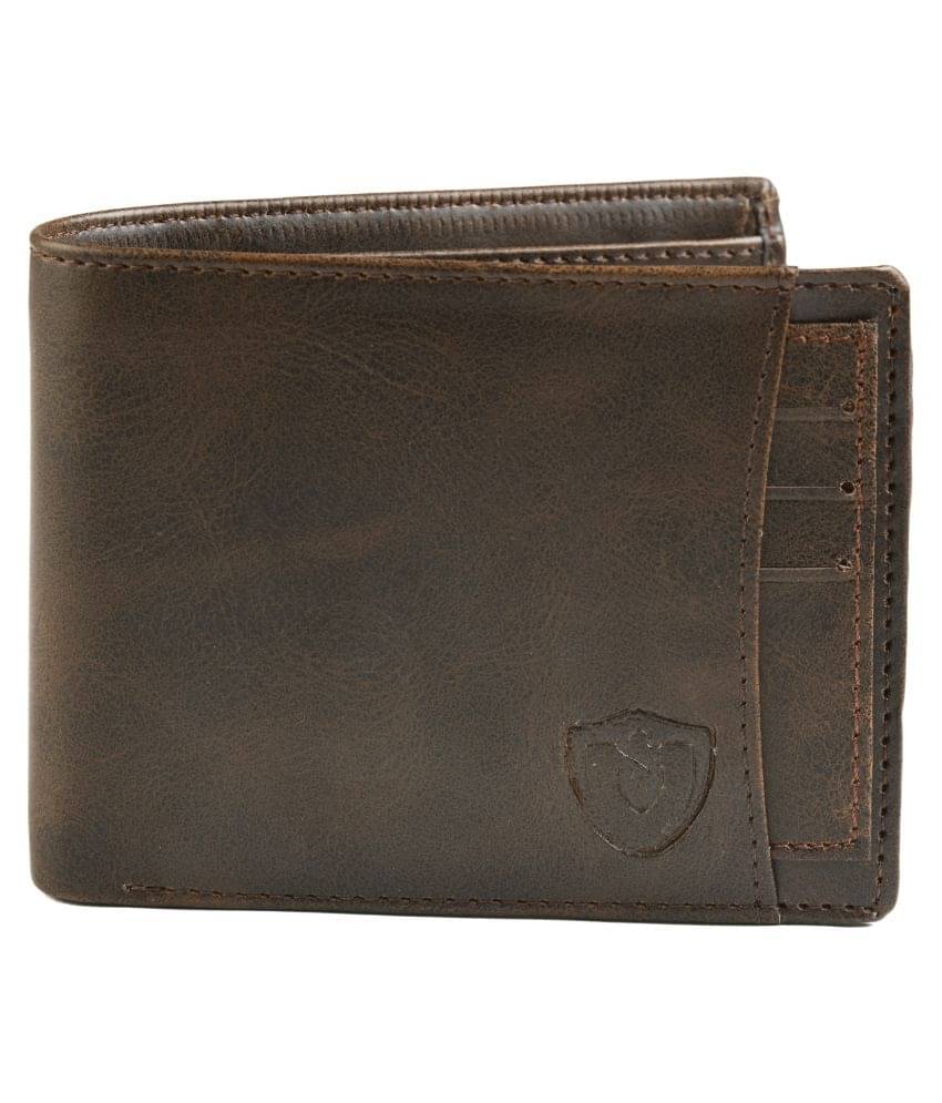     			Keviv Brown Leather Men's Two Fold Wallet ( Pack of 1 )