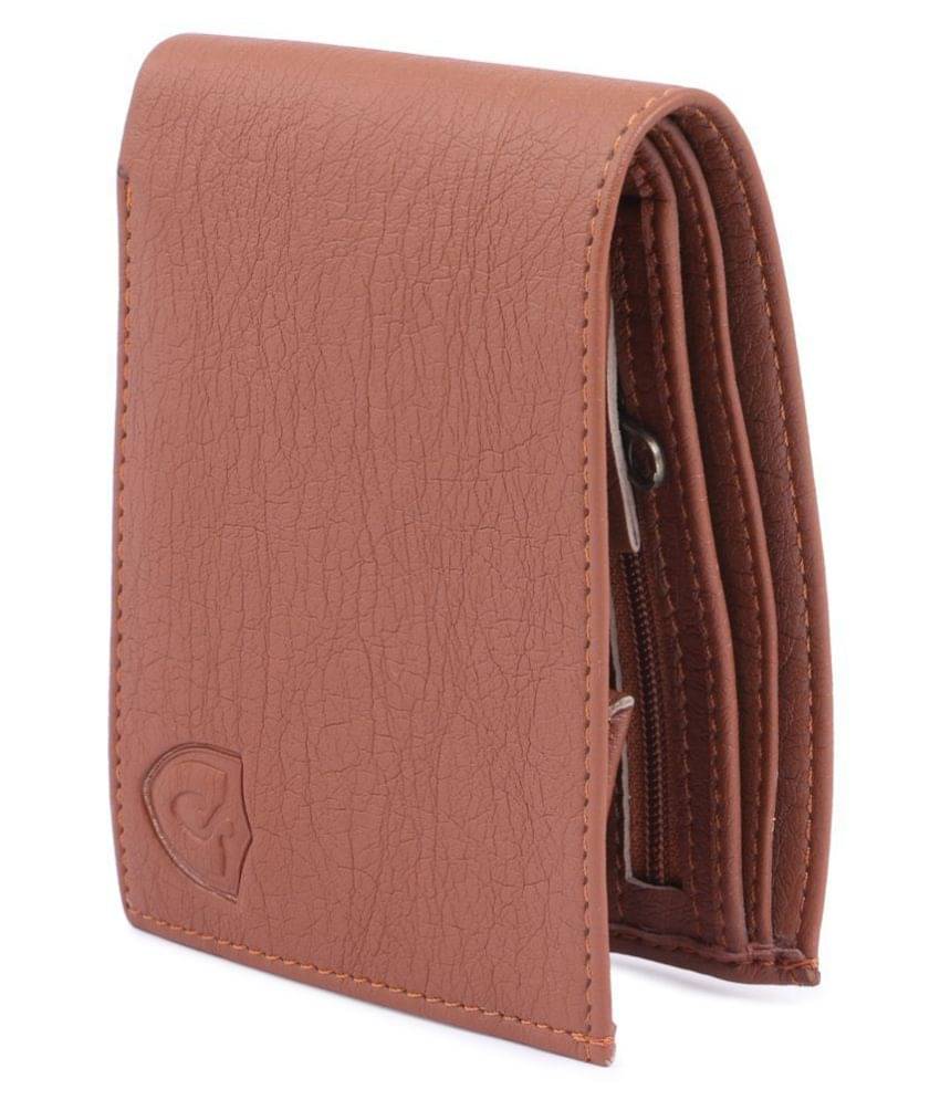     			Keviv Leather Tan Casual Regular Wallet