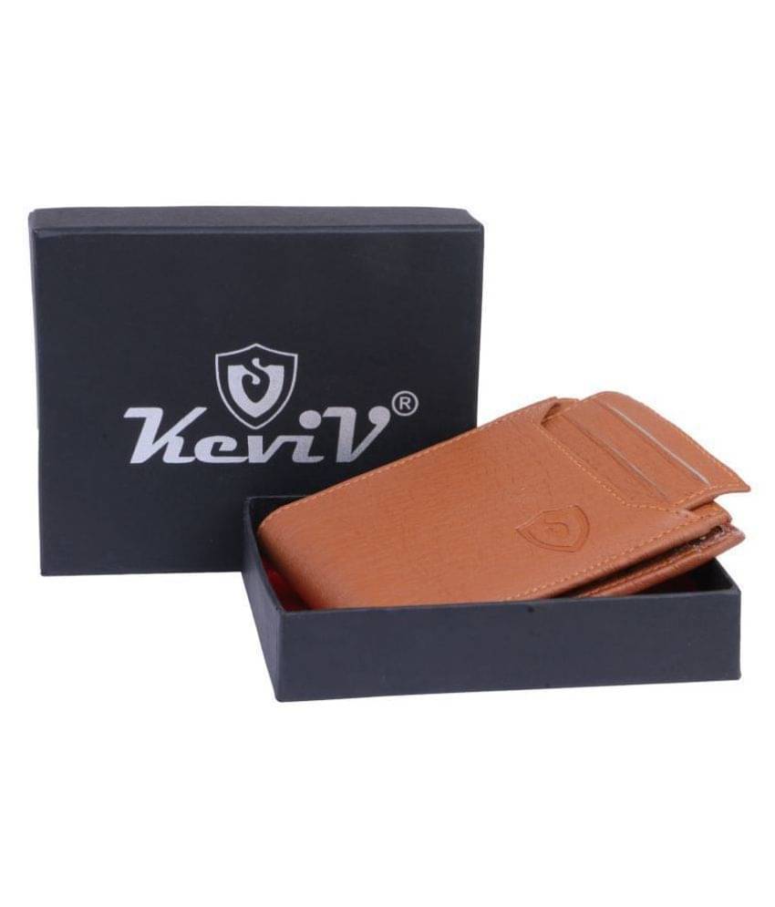     			Keviv PU Tan Casual Regular Wallet