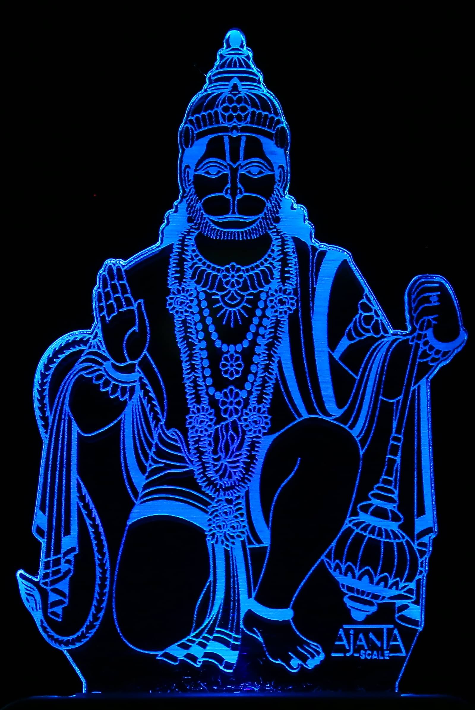     			SUPER AJANTA hanumanji pavanputra 2001 Night Lamp Multi - Pack of 1