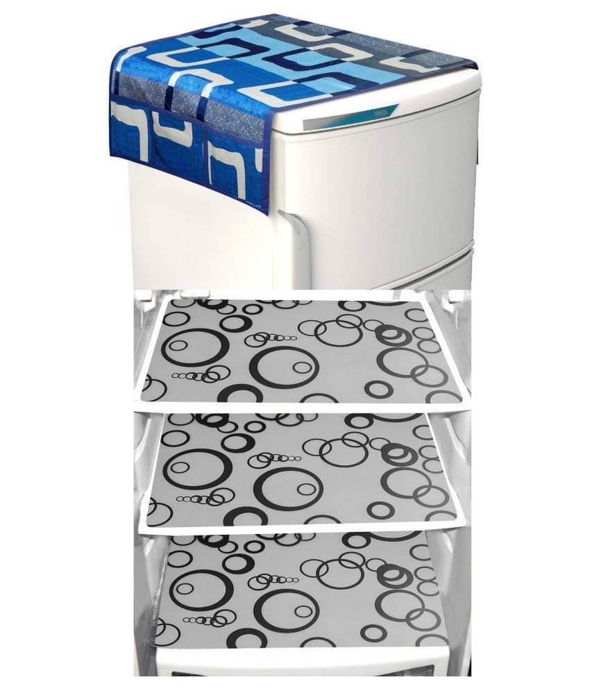 Shaphio - Multicolor PVC Fridge Top Cover (Pack of 4) Shaphio - Multicolor PVC Fridge Top Cover (Pack of 4)