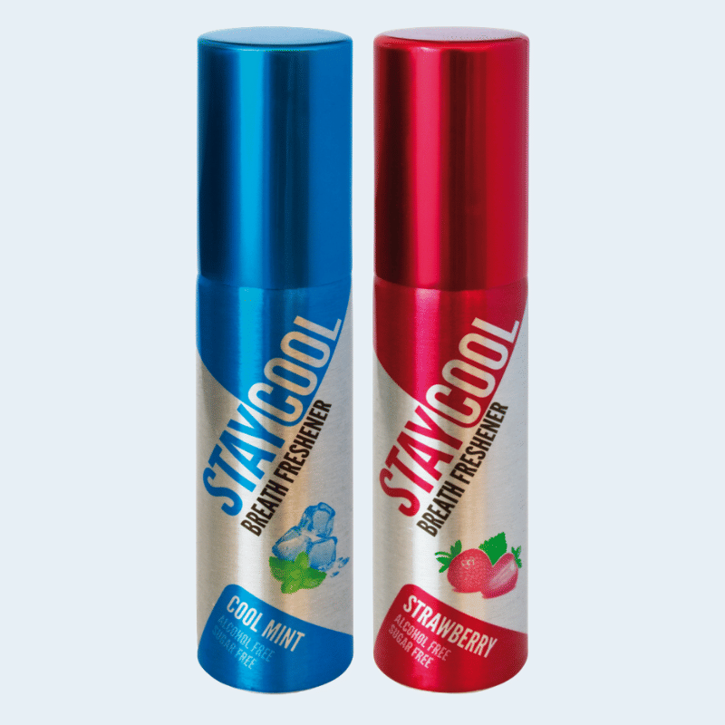 StayCool (1 Mint,1 Sweet Mint) Breath Freshener Coolmint, Strawberry 40 mL Pack of 2